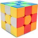 Toyfest Moyu Meilong 3x3 Classic Speed Cube - 3x3 Stickersız Klasik Hızlı Rübik Zeka Küpü - Renkli