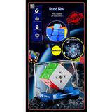 Toyfest Moyu Meilong 3x3 Magnetic Cube 3m- Mıknatıslı Stickersız Standlı Şeffaf Kutulu Akıl Zeka Küp