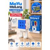 Toyfest Moyu Meilong 3x3 Manyetik Zeka Küpü Robot Figürlü Saklama Standı MF8965 12 cm