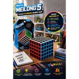 Toyfest Moyu Meilong 5X5X5 Karbon Rubik Küp Profesyonel Zeka Küpü Speed Cube Bulmaca Oyunu 6X6X6 cm