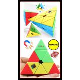 Toyfest Moyu Meilong Pyramid Magnetic Cube- Mıknatıslı Stickersız Akıl Zeka Rübik Küp