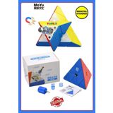 TOYFEST Moyu Rs Pyramid Magnetic Cube - Mıknatıslı Standlı Tornavidalı Stickersız Akıl Zeka Rübik Küp