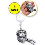 Toyfest Naruto 3D Büst Figür Metal Anahtarlık - Gümüş Renk - 1 Adet