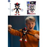 TOYFEST Netflix Sonic Prime Monster Flex Yumuşak Esnek Uzayan Strech Figür SHADOW - 14 CM