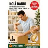 Toyfest Open Home 100 Metre Şeffaf Koli Bandı – Extra Strong 40 Micron Kalınlık, Güçlü Yapışkan