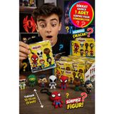 Toyfest Örümcek Temalı Sürpriz Anahtarlık 3D Figür Blind Bag Tekli Paket Koleksiyon Oyuncak Set - 1 Adet