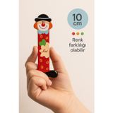 Toyfest Palyaçolu Ahşap I Harfi - Renkli ve Eğlenceli Tasarım (10 cm)
