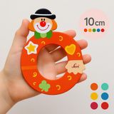 Toyfest Palyaçolu Ahşap O Harfi - Renkli ve Eğlenceli Tasarım (10 cm)