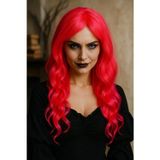 Toyfest Parlak Pembe Cadı Peruğu Kadın Kostümü Için Ideal Işıkta Parlar Sahne Partiler Cosplay Için Mükemmel
