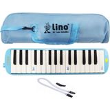 Toyfest Pastel Renklerde Bez Çantalı 32 Tuşlu Lino Melodika Müzik Aleti - Renkli - 1 Adet