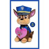 Toyfest Paw Patrol Figür Peluş Oyuncak Love Serisi - Chase - 20 Cm