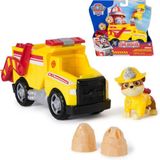Toyfest Paw Patrol Fire Rescue Rubble Damperli Kamyon 20,3 cm + Figür 5 cm + 2 Fırlatma Taşı | Oyuncak Seti