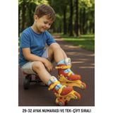Toyfest Paw Patrol Tek ve Çift Sıralı 3 Tekerlekli Paten - 29-32 Arası Ayak Numarası için Uygundur