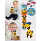 Toyfest Plus - Plus Minecraft Temalı Silindir Kutuda Big Giraffe - Büyük Zürafa Yapı Oyuncağı ( 15 Parça )