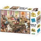 Toyfest Prime 3D Giordano Köpekler Oturma Odasında Puzzle 300 Parça