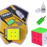TOYFEST QY 3X3 Speed Tornavidalı Yağlı Küp Kartela Hızlı Rübik Zeka Sabır Küpü