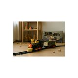 TOYFEST Retro Klasik Pilli Tren Seti Işıklı Sesli 17 Parça Raylı Elektrikli Oyuncak Tren Modeli