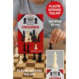 TOYFEST Satranç Dünyası 32 Parça Plastik Satranç Taşı Seti – Dayanıklı, 65 mm Şah Boyu, Tam Takım STR-OPH-001674
