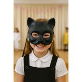 Toyfest Siyah Kedi Maskesi Tiyatro Okul Gösteri Kostüm Çocuk İçin Hafif Dayanıklı Şık Tasarım