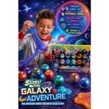 Toyfest Slimy Galaxy Adventure 24 Paket Slime Topu Seti Renkli Gezegen Slime Oyuncak 5+