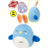 Toyfest Squishmallows Tavşan Kulaklı Mavi Kuş Bebe Yumuşak Pürüzsüz Peluş Oyuncak - 20 cm