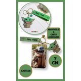 TOYFEST Star Wars Mandalorian The Child Grogu Baby Yoda Figür Anahtarlık ve Kartlık 2 si bir Arada - Model 4