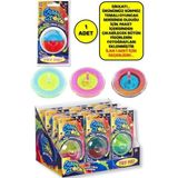 Toyfest Stress Giderici Duyusal Fidget Simli Sıvılı Renkli Plastik Topaç - 1 Adet