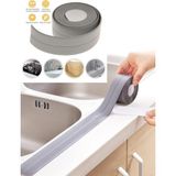 Toyfest Su Sızdırmaz Banyo Mutfak Lavabo Izolasyon Yapışkanlı Şerit Bant - 3.2 mt - Gri - 1 Adet
