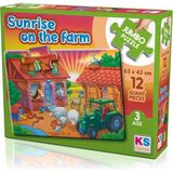 Toyfest Sunrise On The Farm 12 Parça Puzzle