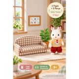 Toyfest Sylvanian Families Çikolata Kulaklı Tavşan Baba Figür ve Kanepe Seti 5013 8 cm