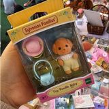 Toyfest Sylvanian Families Toy Poodle Baby Figür Şapka ve Çanta Seti Koleksiyon Oyuncak - Renkli