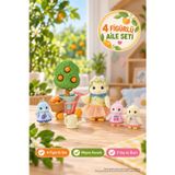 Toyfest Sylvanian Families Turunç Kuş Ailesi 4 Figürlü Meyve Hasat Seti