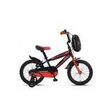 Toyfest Ümit Hotshot 16 Jant Çantalı Çocuk Bisikleti Antrasit Kırmızı