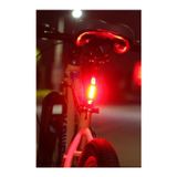 Toyfest Usb Şarj Edilebilir Parlak Bisiklet Led Lamba Su Geçirmez Güvenlik Uyarı Arka Lamba Işığı