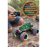Toyfest USB Şarjlı Kumandalı Drift Dinozor Araba 1:14 2.4 Ghz Işıklı Hızlı Uzaktan Kontrollü Oyuncak Araba - Renkli