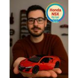 Toyfest Uzak Doğu Serisi Honda NSX Kırmızı Açılır Kapılar DieCast Metal Model Araba 11 Cm 1:32