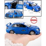 Toyfest Uzak Doğu Serisi Subaru WRX STI Mavi Açılır Kapılar DieCast Metal Model Araba 11 Cm 1:32