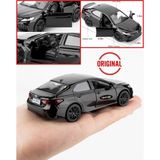 Toyfest Uzak Doğu Serisi Toyota Camry Siyah Açılır Kapılar DieCast Çek Bırak Metal Model Araba 11 Cm 1:32