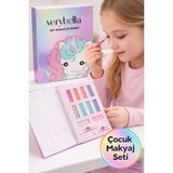 Toyfest Very Bella Unicorn Makyaj Günlüğü 8 Renk Far 2 Dudak Balmı Aplikatörlü Çocuk Makyaj Seti