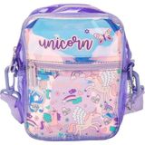 Toyfest Vest Unicorn Desenli Mor Omuz Çantası