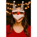 Toyfest Yılbaşı Temalı Noel Baba Gözlük Sakallı Şapkalı Parti Kostüm Aksesuarı Eğlenceli Fotoğraf Çekim Ürün