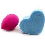 Toyigoo 2 Li Mini Makyaj Süngeri Çanta Boy Kalp ve Oval TYG-84037RS - Renkli