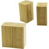 Toyigoo 4.5X5CM--Y:9CM 2pcs Mıknatıslı Ikiz Ahşap Bambu Baharatlık - Tuzluk (4887) TYGRS-GO346 - 001 - Beyaz - 1 lt