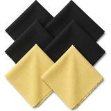 Toyigoo 6'lı Mikrofiber Ekran ve Gözlük Temizlik Bezi Seti 15X18 cm - Tüy Bırakmaz, Çizmez Hassas Yüzey Temizleme Bezi Paketi - 0 - 21 lt