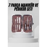 Toyigoo 7 Parça Paslanmaz Çelik Manikür ve Pedikür Seti Çantalı Profesyonel - Lisinya