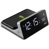 Toyigoo Dijital Çalar Saat, Va-Lcd Ekranlı, 10 W Qi Kablosuz Hızlı Şarj Pedi, Arka Plan Aydınlatmasının Otomatik Uyumu, Hızlı Set, Sinyal Sesi Alarmı, Gri, Model BC21GEU. - 0-Bordo