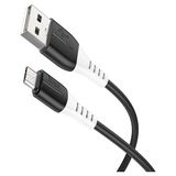 Toyigoo Hoco X82 Micro USB To USB 2.4A Silikon Data ve Şarj KABLOSU-(5775) TYGOO-RSHB34 - 1 - Siyah