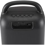 Toyigoo HT-983 Taşınabilir Bluetooth Hoparlör 2×3” Hoparlör 6W Rgb Tws Destekli Extra Bass Tf Card USB Müzik Kutusu - 01-Siyah