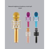 Toyigoo Kablosuz Bluetooth Karaoke Mikrofon Yankı Efektli TYGOO-RSHB34 - 1