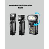 Toyigoo Kamp ve Outdoor Için LED Far 10 Saat Pil Sensörlü Manyetik - Renkli